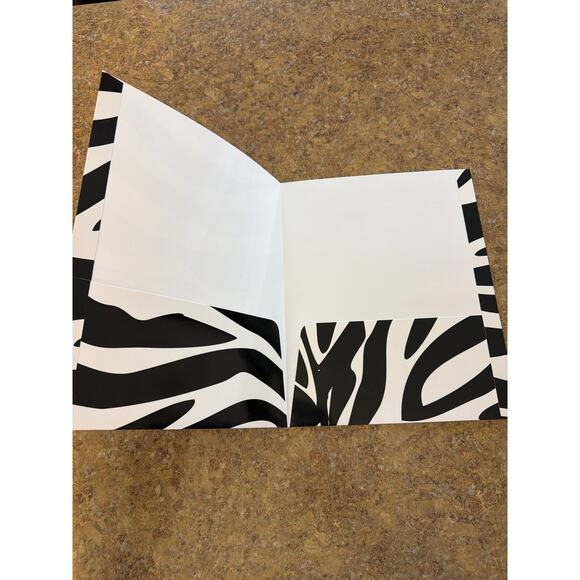 Zebra Print Folders - Picture 2 of 2